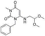 1-BENZYL-6-[(2,2-DIMETHOXYETHYL)AMINO]-3-METHYLPYRIMIDINE-2,4(1H,3H)-DIONE Struktur