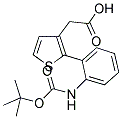 2'-(BOC-2-AMINOBENZENE)-THIOPHENE-3'-ACETIC ACID Struktur