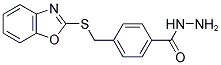4-(BENZOOXAZOL-2-YLSULFANYLMETHYL)-BENZOIC ACID HYDRAZIDE Struktur
