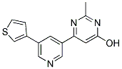 2-METHYL-6-(5-THIEN-3-YLPYRIDIN-3-YL)PYRIMIDIN-4-OL Struktur