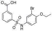 3-(3-BROMO-4-ETHOXY-PHENYLSULFAMOYL)-BENZOIC ACID Struktur