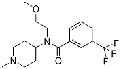 N-(2-METHOXYETHYL)-N-(1-METHYLPIPERIDIN-4-YL)-3-(TRIFLUOROMETHYL)BENZAMIDE Struktur