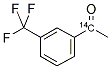 3'-TRIFLUOROMETHYL ACETOPHENONE, [CARBONYL-14C] Struktur