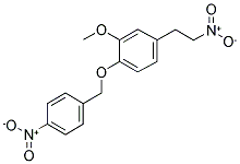 1-(3-METHOXY-4-(P-NITROBENZYLOXY)PHENYL)-2-NITROETHANE Struktur