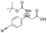 BOC-(R)-3-AMINO-3-(4-CYANO-PHENYL)-PROPIONIC ACID Struktur