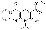 ETHYL 2-IMINO-1-ISOPROPYL-5-OXO-1,5-DIHYDRO-2H-DIPYRIDO[1,2-A:2',3'-D]PYRIMIDINE-3-CARBOXYLATE Struktur