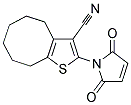 2-(2,5-DIOXO-2,5-DIHYDRO-1H-PYRROL-1-YL)-4,5,6,7,8,9-HEXAHYDROCYCLOOCTA[B]THIOPHENE-3-CARBONITRILE Struktur