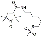 (1-OXYL-2,2,5,5-TETRAMETHYLPYRROLINE-3-YL)CARBAMIDOHEXYL METHANETHIOSULFONATE Struktur