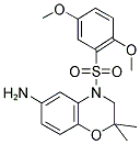 4-(2,5-DIMETHOXY-BENZENESULFONYL)-2,2-DIMETHYL-3,4-DIHYDRO-2H-BENZO[1,4]OXAZIN-6-YLAMINE Struktur