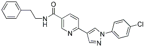 6-[1-(4-CHLOROPHENYL)-1H-PYRAZOL-4-YL]-N-(2-PHENYLETHYL)NICOTINAMIDE Struktur