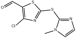 4-CHLORO-2-(1-METHYLIMIDAZOLYL-2-THIO)-5-THIAZOLECARBOXALDEHYDE Struktur