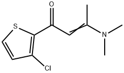 (E)-1-(3-CHLORO-2-THIENYL)-3-(DIMETHYLAMINO)-2-BUTEN-1-ONE Struktur