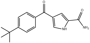 4-[4-(TERT-BUTYL)BENZOYL]-1H-PYRROLE-2-CARBOXAMIDE Struktur