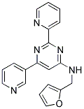 N-(2-FURYLMETHYL)-2-PYRIDIN-2-YL-6-PYRIDIN-3-YLPYRIMIDIN-4-AMINE Struktur