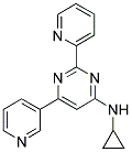 N-CYCLOPROPYL-2-PYRIDIN-2-YL-6-PYRIDIN-3-YLPYRIMIDIN-4-AMINE Struktur