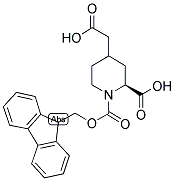 FMOC-(2S)-(CIS/TRANS)-HOMOPRO(4-CH2CO2H) Struktur