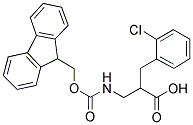 FMOC-DL-2-(2-CHLOROBENZYL)-3-AMINO-PROPIONIC ACID Struktur