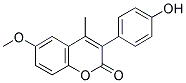 3-(4'-HYDROXYPHENYL)-6-METHOXY-4-METHYL COUMARIN Struktur