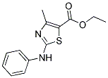 4-METHYL-2-PHENYLAMINO-THIAZOLE-5-CARBOXYLIC ACID ETHYL ESTER Struktur