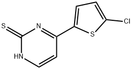 4-(5-CHLORO-2-THIENYL)-2-PYRIMIDINETHIOL Struktur