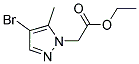 (4-BROMO-5-METHYL-PYRAZOL-1-YL)-ACETIC ACID ETHYL ESTER Struktur