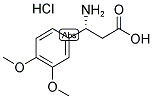 (R)-3-AMINO-3-(3,4-DIMETHOXY-PHENYL)-PROPANOIC ACID HYDROCHLORIDE Struktur