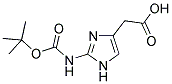 BOC-2-AMINO-4(5)-IMIDAZOLEACETIC ACID Struktur