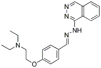 N-(PHTHALAZIN-1-YL)-4-(DIETHYLAMINOETHOXY)-BENZALDEHYDE HYDRAZONE Struktur