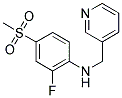 N-[2-FLUORO-4-(METHYLSULFONYL)PHENYL]-N-(PYRIDIN-3-YLMETHYL)AMINE Struktur