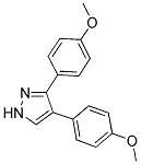 3,4-BIS(4-METHOXYPHENYL)-1H-PYRAZOLE Struktur