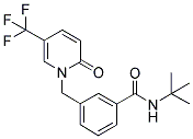 1-[3-(TERT-BUTYLAMINOCARBONYL)BENZYL]-5-(TRIFLUOROMETHYL)-2-PYRIDONE Struktur