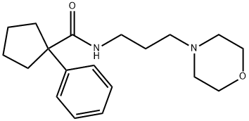 N-(3-MORPHOLIN-4-YLPROPYL)(PHENYLCYCLOPENTYL)FORMAMIDE Struktur