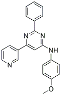 N-(4-METHOXYPHENYL)-2-PHENYL-6-PYRIDIN-3-YLPYRIMIDIN-4-AMINE Struktur