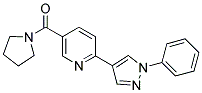 2-(1-PHENYL-1H-PYRAZOL-4-YL)-5-(PYRROLIDIN-1-YLCARBONYL)PYRIDINE Struktur