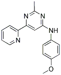 N-(4-METHOXYPHENYL)-2-METHYL-6-PYRIDIN-2-YLPYRIMIDIN-4-AMINE Struktur