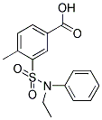 3-(ETHYL-PHENYL-SULFAMOYL)-4-METHYL-BENZOIC ACID Struktur