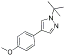 1-TERT-BUTYL-4-(4-METHOXYPHENYL)-1H-PYRAZOLE Struktur