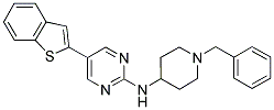 (5-BENZO[B]THIOPHEN-2-YL-PYRIMIDIN-2-YL)-(1-BENZYL-PIPERIDIN-4-YL)-AMINE Struktur