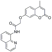 2-[(4-METHYL-2-OXO-2H-CHROMEN-7-YL)OXY]-N-QUINOLIN-8-YLACETAMIDE Struktur