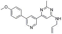 N-ALLYL-6-[5-(4-METHOXYPHENYL)PYRIDIN-3-YL]-2-METHYLPYRIMIDIN-4-AMINE Struktur