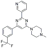 4-(4-METHYLPIPERAZIN-1-YL)-2-PYRIDIN-3-YL-6-[3-(TRIFLUOROMETHYL)PHENYL]PYRIMIDINE Struktur