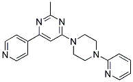 2-METHYL-4-PYRIDIN-4-YL-6-(4-PYRIDIN-2-YLPIPERAZIN-1-YL)PYRIMIDINE Struktur