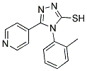 4-(2-METHYLPHENYL)-5-PYRIDIN-4-YL-4H-1,2,4-TRIAZOLE-3-THIOL Struktur