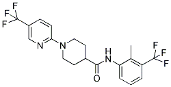 N-(2-METHYL-3-(TRIFLUOROMETHYL)PHENYL)-1-(5-(TRIFLUOROMETHYL)PYRIDIN-2-YL)PIPERIDINE-4-CARBOXAMIDE Struktur