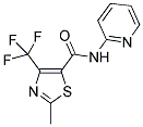 N-(2-PYRIDINYL)-2-METHYL-4-(TRIFLUOROMETHYL)THIAZOLE-5-CARBOXAMIDE Struktur