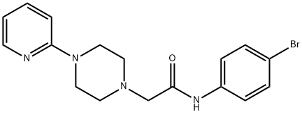 N-(4-BROMOPHENYL)-2-[4-(2-PYRIDINYL)PIPERAZINO]ACETAMIDE Struktur