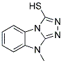 9-METHYL-9H-[1,2,4]TRIAZOLO[4,3-A]BENZIMIDAZOLE-3-THIOL Struktur