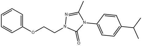 4-(4-ISOPROPYLPHENYL)-5-METHYL-2-(2-PHENOXYETHYL)-2,4-DIHYDRO-3H-1,2,4-TRIAZOL-3-ONE Struktur