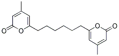 4-METHYL-6-[6-(4-METHYL-2-OXO-2H-PYRAN-6-YL)HEXYL]-2H-PYRAN-2-ONE Struktur