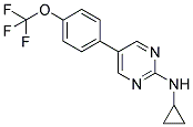 N-CYCLOPROPYL-5-[4-(TRIFLUOROMETHOXY)PHENYL]PYRIMIDIN-2-AMINE Struktur